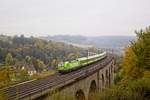 Umgeleiteter FLX auf dem Bekeviadukt in Altenbeken am 17.10.2020 