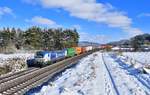 193 880 mit DGS 41138 am 12.02.2021 bei Kerschhofen.