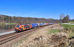 193 878 mit DGS 40670 am 31.03.2021 bei Sandbach.