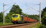 193-556 hat die Licence to rail und railt in Richtung Rosenheim.27.06.2021 KBS 950/951 bei km 39.0  