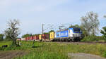 boxXpress 193 840 mit Containerzug in Richtung Osnabrück (Hüde, 01.06.2021).