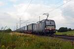 Am 12.09.21 schleppte 193 705 einen LKW-Walther durch Gräfenhainichen Richtung Bitterfeld.