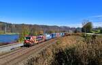 193 878 mit DGS 40670 am 30.10.2021 bei Sandbach.