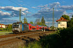 193 806 mit dem RE 4970 (Nürnberg Hbf - Coburg) bei Hirschaid, 29.05.2020