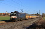 193 872-9 mit dem DGS 77091 (Dingolfing – Bremerhaven Speckenbüttel) bei Rudolzhofen 23.2.22