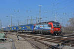 Siemens Vectron 193 465-2 durchfährt den badischen Bahnhof.