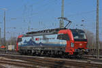 Siemens Vectron 193 468-6 durchfährt solo den badischen Bahnhof. Die Aufnahme stammt vom 09.03.2022.