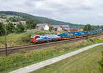 193 467-8 mit einem Walterzug zu sehen in Hermannspiegel am 31.08.2022