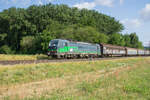 193 257-3 mit einem Güterzug bei Himmelstadt am 04.07.2023