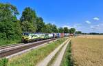 193 595 + 193 212 mit DGS 40670 am 06.07.2023 bei Langenisarhofen.