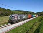 An einem prächtigem Herbsttag im September 2022 fuhr die 193 957 mit dem Containerzug 41441 von Kalsdorf gen Süden und wurde von mir kurz hinter Šentilj forografiert.