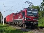 RAILLOGIX 193 mit Containerzug in Elten, 01.10.2023