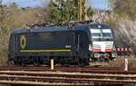 193 636-8 (X4 E - 636 | Siemens Vectron) ist im Bahnhof Halle-Nietleben abgestellt.