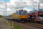 Wegen einem DB-Autozug, welcher im Bahnhof Saarmund auf dem Regelgleis stand und auf den Personalwechsel wartete, wurde 193 500 der NS mit dem EC 2843 am 18.04.24 über das Bahnsteiggleis vorbeigeleitet. Wegen Bauarbeiten auf der Berliner Stadtbahn wurden die IC-Züge über den Berliner Aussenring von und nach Lichtenberg geführt.