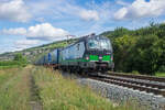 193 236-7 gesehen am 17.07.2024 mit einem Walterzug Richtung Süden bei Thüngersheim.