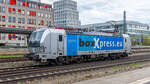 Am 05.04.2024 konnte die für BoxXpress fahrende 91 80 6193 100 D-Rpool auf einer LZ-Fahrt am Münchener Heimeranplatz abgelichtet werden.