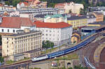 193 576 hat am 31.08.24 in Usti hl.n. den R610 nach Cheb von 371 015 übernommen, welche ihn von Prag brachte, und verlässt nun Usti n.L. Richtung Teplice.