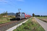 Railpool 193 806-7 zieht einen RE19 von Sonneberg(Thür)Hbf in Richtung Nürnberg Hbf, hier zwischen Neustadt(bei Coburg) und Mönchröden.