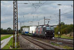 Cargounit 5370 069-4 alias 193 238  Cameron  mit einem Helrom Klv-Zug am 23.09.2024 in Retzbach-Zellingen.