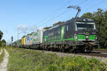 193 275 mit einem  KLV  aus München kommend kurz nach Zorneding am 24.09.24.