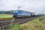 193 791-1 mit einem Kesselzug bei Kerzell am 12.09.2024.