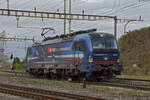 Siemens Vectron 193 532-9 durchfährt am 10.09.2024 solo den Bahnhof Pratteln.