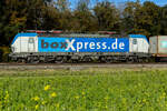 Box Express mit 193 836 im schönen Farblicht am 17.10.24 bei Eglharting nur hier öfters anzutreffen.
