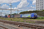 Siemens Vectron 193 495-9 durchfährt am 22.07.2024 den Bahnhof Pratteln.