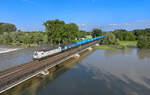 193 429 + 2019 311 mit einem Kesselzug am 06.06.2024 bei Plattling.