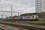 Siemens Vectron 193 282-1 durchfährt am 10.09.2024 solo den Bahnhof Pratteln.