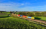 193 588 mit einem Containerzug am 17.10.2024 bei Haiding.