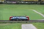 Eine Vectron von SBB Cargo fährt am 01.10.2020 bei Sissach BL als Lokzug.