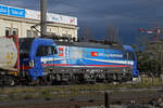 Siemens Vectron 193 518-8 durchfährt am 09.01.2025 den Bahnhof Pratteln.