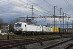 Doppeltraktion, mit den Siemens Vectron 7193 309-0 und 193 596-4 durchfährt am 09.01.2025 den Bahnhof Pratteln.