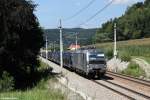 193 802 mit Autozug am 02.08.2014 bei Wernstein.