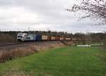 193 806 zu sehen mit einem Containerzug in Oberjössnitz am 16.12.14.