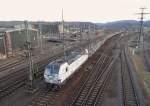 193 831 der SETG zu sehen am 28.02.15 in Saalfeld/Saale.