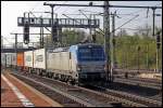 Heute bei frühlingshaftem Wetter mit Containerzug in Kassel-Wilhelmshöhe gesichtet, die 193 841 (23.4.2015).