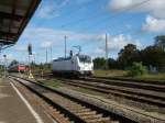 Am 20.09.2015 kam 193 814 mit einem Holzzug aus Richtung Uelzen nach Stendal.Nach ihrem Rangiermanöver brachte sie den Zug weiter nach Borstel/Niedergörne.