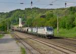 193 820 + 193 225 + 193 217 mit einem Getreidezug am 16.05.2015 in Wernstein am Inn.