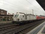 X4E-611 (91 80 6193 611 D-DISPO) mit sieben weiteren Loks im Bahnhof Bebra.