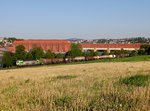 Die 193 204 mit einem Umgeleiteten Kesselzug am 08.05.2016 unterwegs bei Passau.