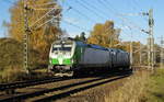 Am 14.11.2016 fuhren die 193 814 und die 185 681-4 von der SETG von Borstel nach Stendal .