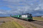 193 244 mit einem Getreidezug am 01.03.2017 bei Schambach.