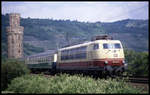 103120 mit EC 7 nach Basel am 28.5.1990 in Oberwesel.