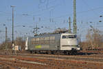 Lok 103 222-6 durchfährt den Badischen Bahnhof. Die Aufnahme stammt vom 13.01.2018.