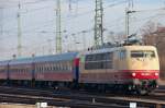 Am Nachmittag sollte mir 103 245-7 noch einmal begegnen: 14:45 Uhr durchfuhr sie den Bahnhof von Donauwrth mit selbigem Zug vom Morgen, ihr Ziel: Nrnberg.