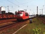 103 206-9 mit IR-zug auf Bahnhof Lengerich am 2-6-2000.