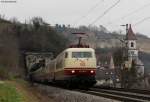 103 184-8 mit dem TEE 5461 (Basel Bad Bf-Emmerich) bei Istein 26.2.11