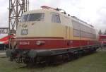 Auch TEE-Lok 103 224 gab sich am 08.10.2011 anllich des Eisenbahnfestes im ehemaligen Bw Weimar die Ehre!